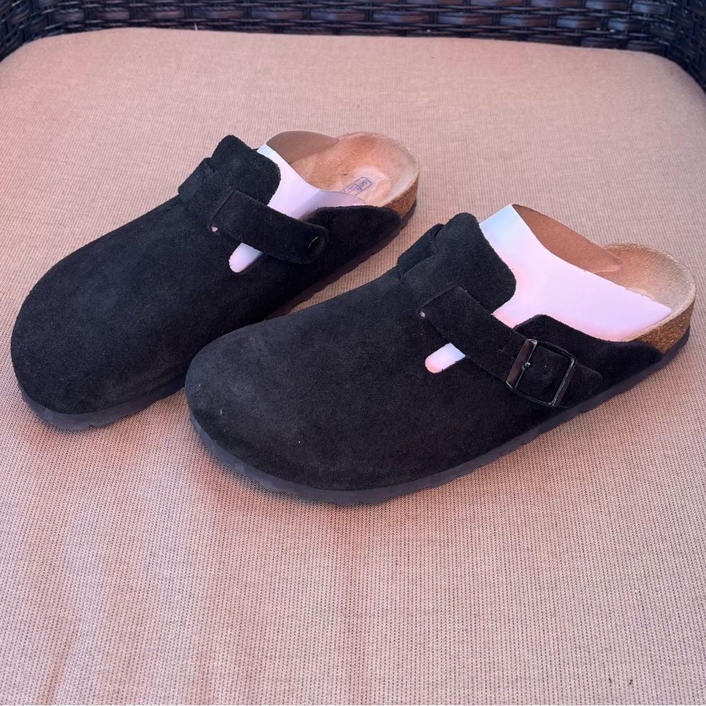 Birkenstock Boston Clog Soft Footbed- Suede Leather